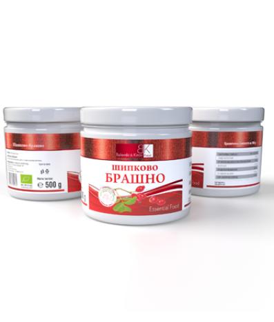 Farine de rose musquée 200 - 400 microns 500 gr. - Produit bio