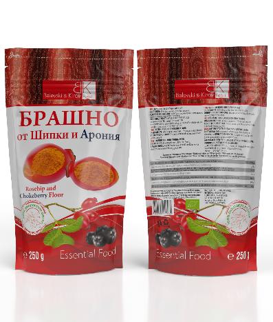 Hagebuttenmehl und Aronia 200 - 400 Mikron Doy-Pack 250 g - Bioprodukt