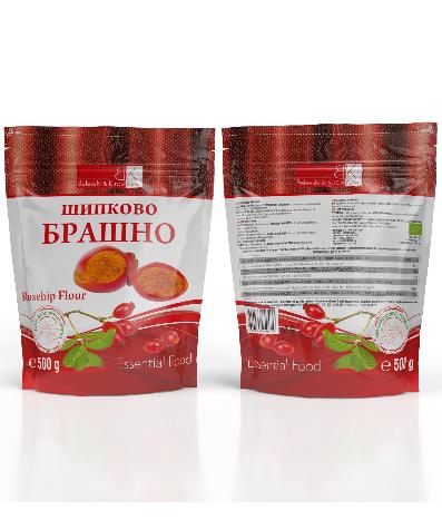 Hagebuttenmehl 200 - 400 Mikron Doy-Pack 500 g - Bio-Produkt