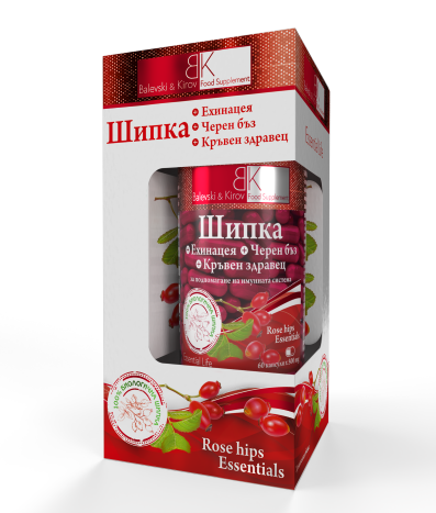 Rose hips Essentails - Hagebutte, Echinacea, Schwarzer Holunder und Blutgeranie
