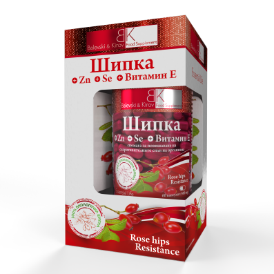 Rose hips resistance - Hagebutte, Zink, Selen und Vitamin E. 