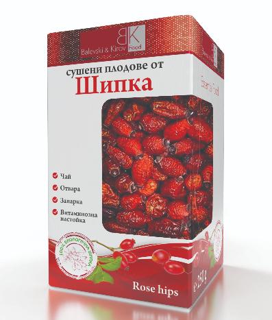Сушени плодове от шипка 250 грама - Биологичен продукт