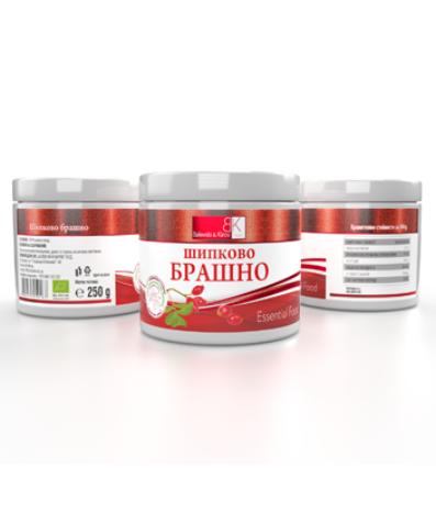 Брашно от плодове на Шипка 200 - 400 микрона 250 гр. - Биологичен продукт