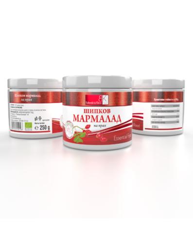 Dry mixture for rosehip jam 250 g box - 100% organic rosehip