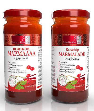 Rosehip jam without sugar 290 g - 100% organic rosehip