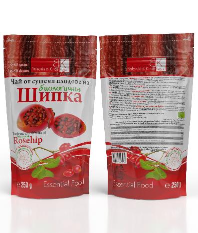 Dried rosehip tea Doy-pack 80 doses (250 grams) - Organic product
