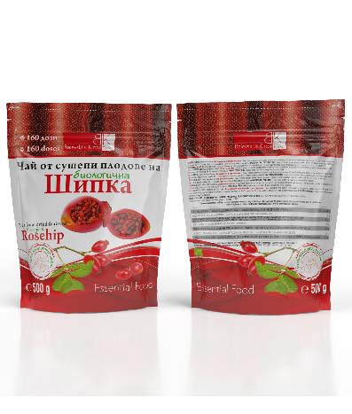 Dried rosehip tea Doy-pack 160 doses (500 grams) - Organic product